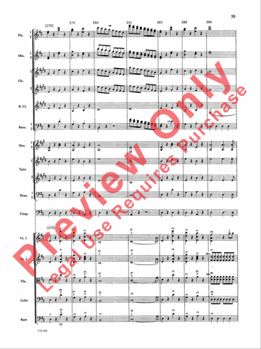 The Marriage of Figaro -- Overture Full Orchestra scores gallery preview page 42