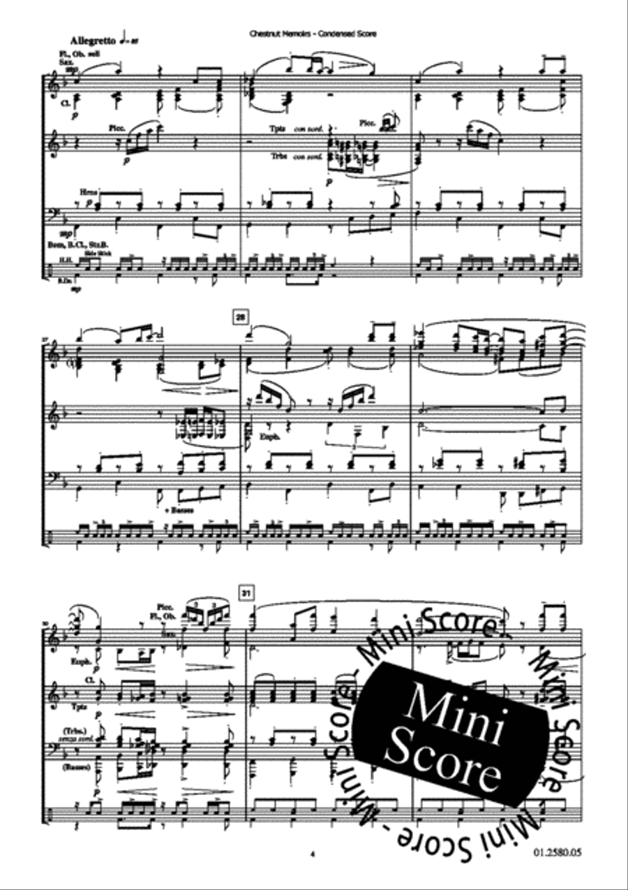 Chestnut Memoires Chestnut Memoires Concert Band scores gallery preview page 21