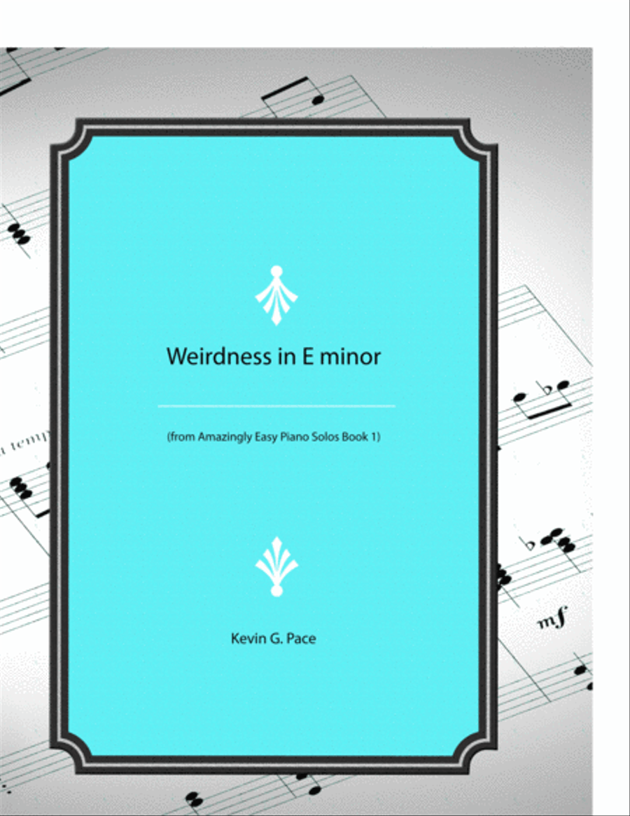 Weirdness in E minor - easy piano solo Piano Method scores gallery preview page 1
