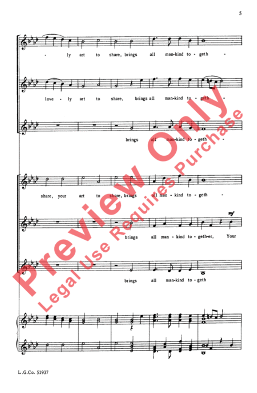 Come, All Musicians, Come 2-Part scores gallery preview page 5