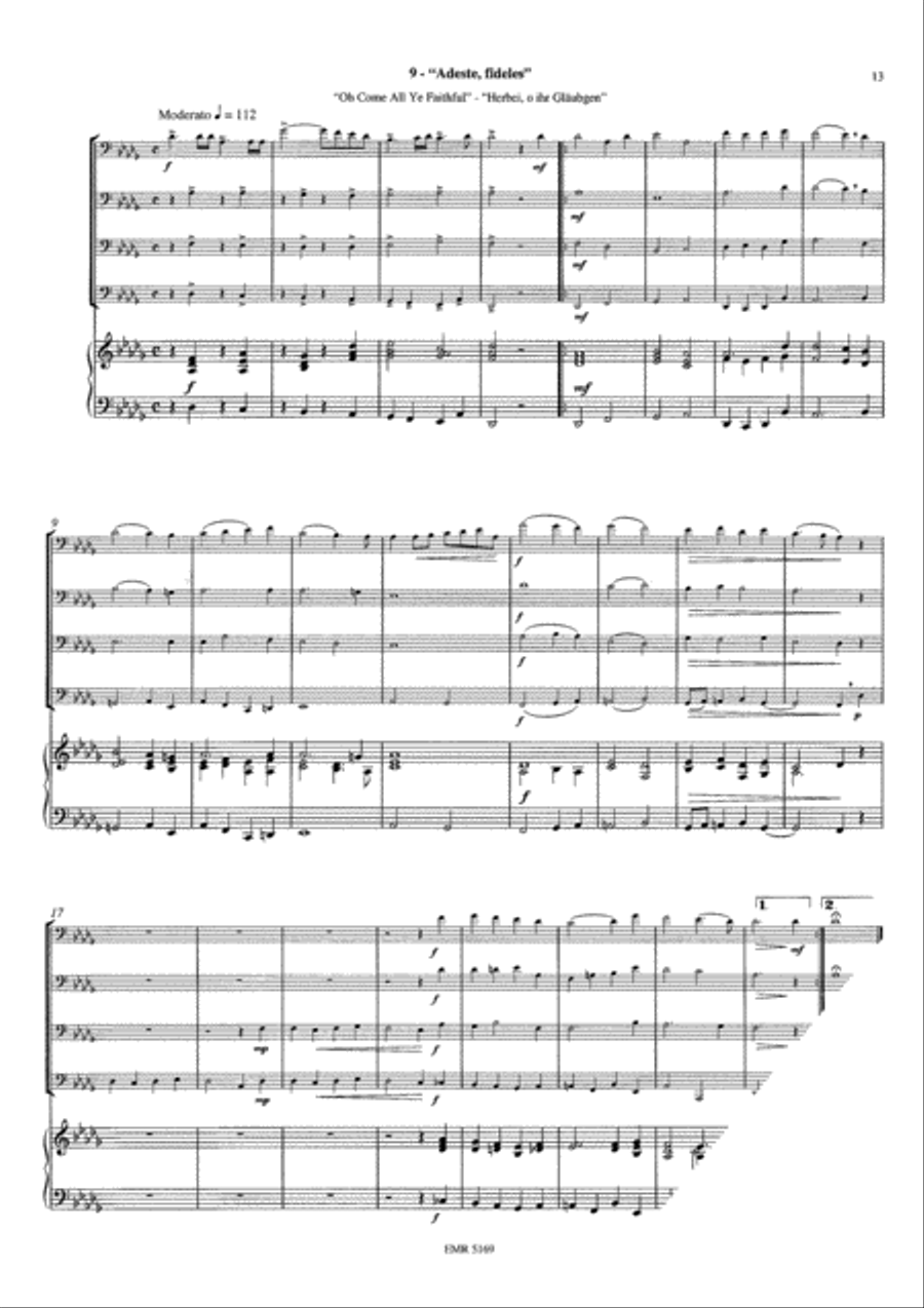 Christmas Carols Christmas Carols Euphonium Quartet scores gallery preview page 11