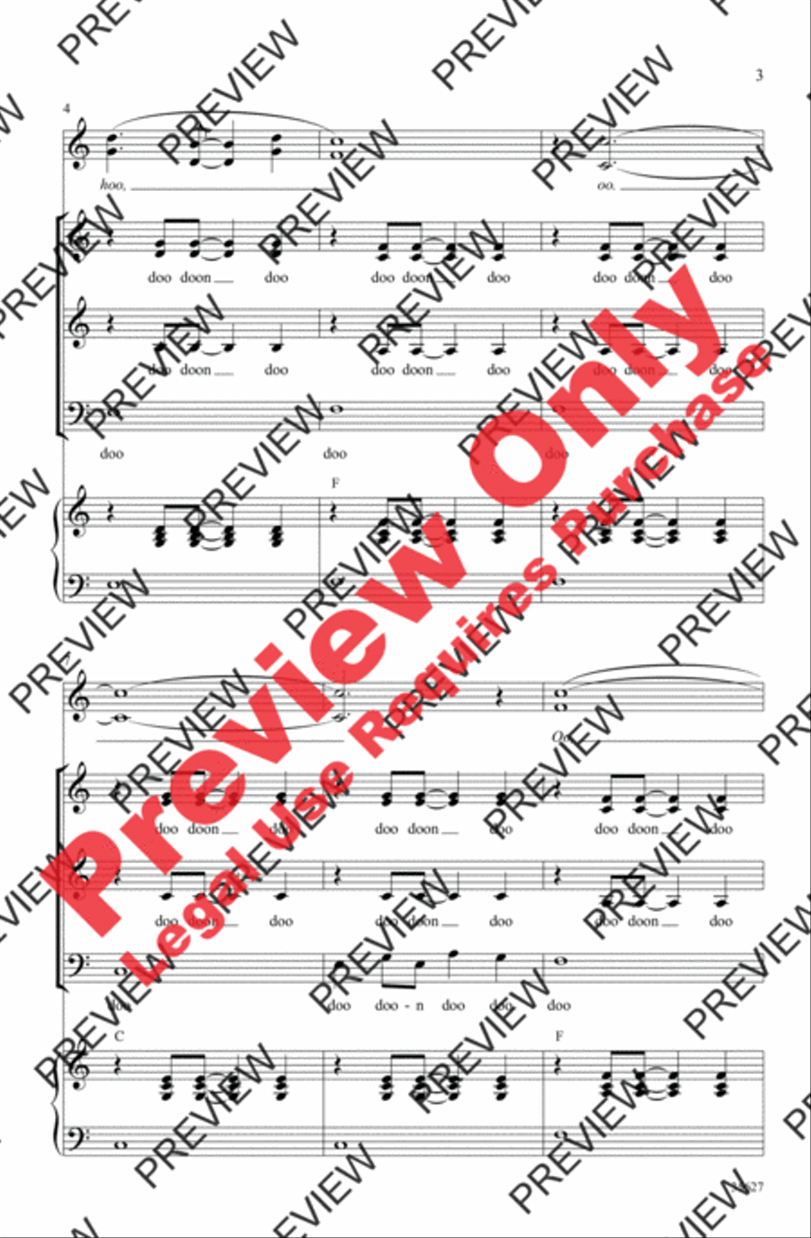 Over the Rainbow Over the Rainbow 3-Part scores gallery preview page 3