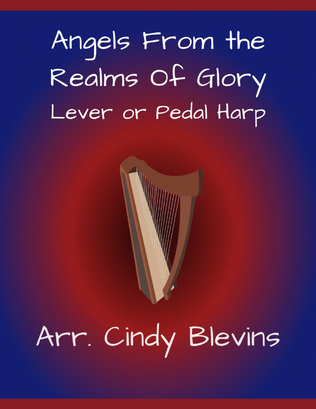 Book cover for Angels From the Realms of Glory, for Lever or Pedal Harp
