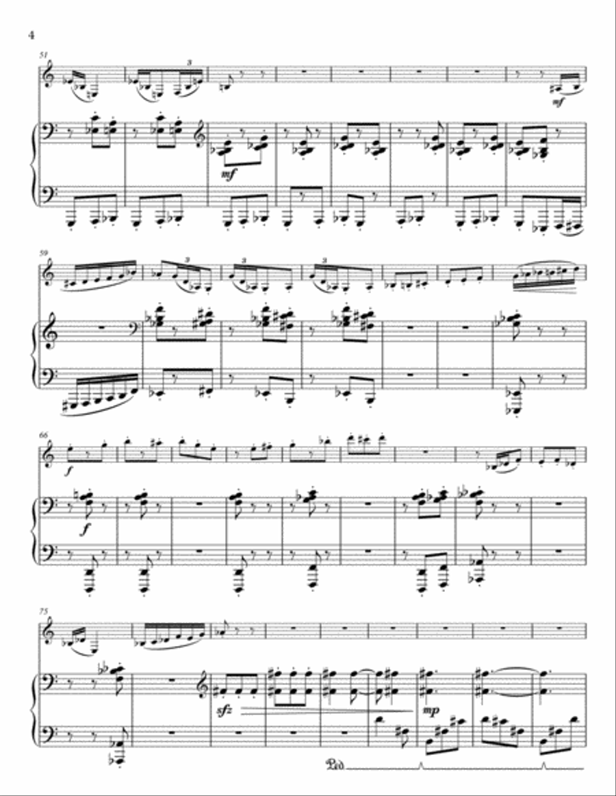 Clarinet Sonata Clarinet Solo scores gallery preview page 4