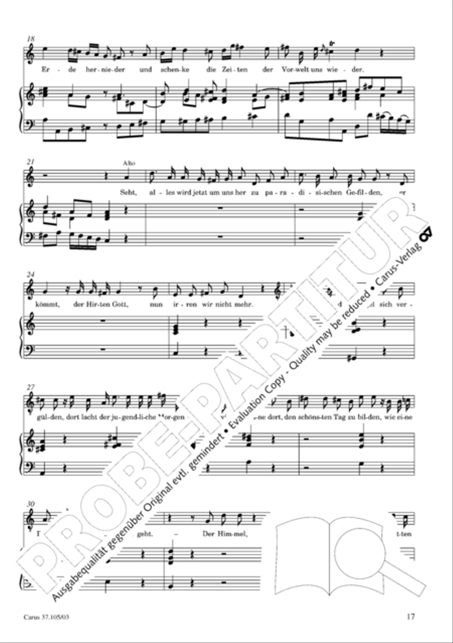 Die Freude der Hirten uber die Geburt Jesu 4-Part scores gallery preview page 18