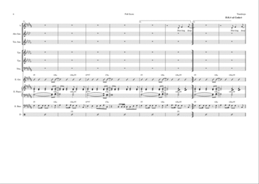 Teardrops Trombone scores gallery preview page 6