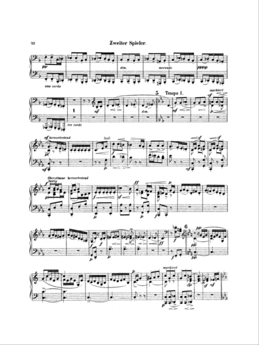 Mahler: Symphony No. 4, in G Major Piano Duet scores gallery preview page 5