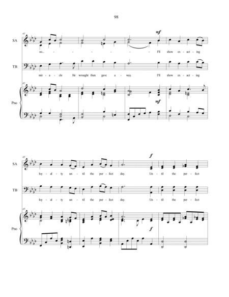 Until The Perfect Day, sacred music for SATB choir image number null