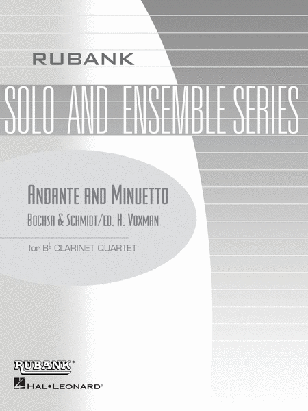 Andante and Minuetto - Clarinet Quartets With Score
