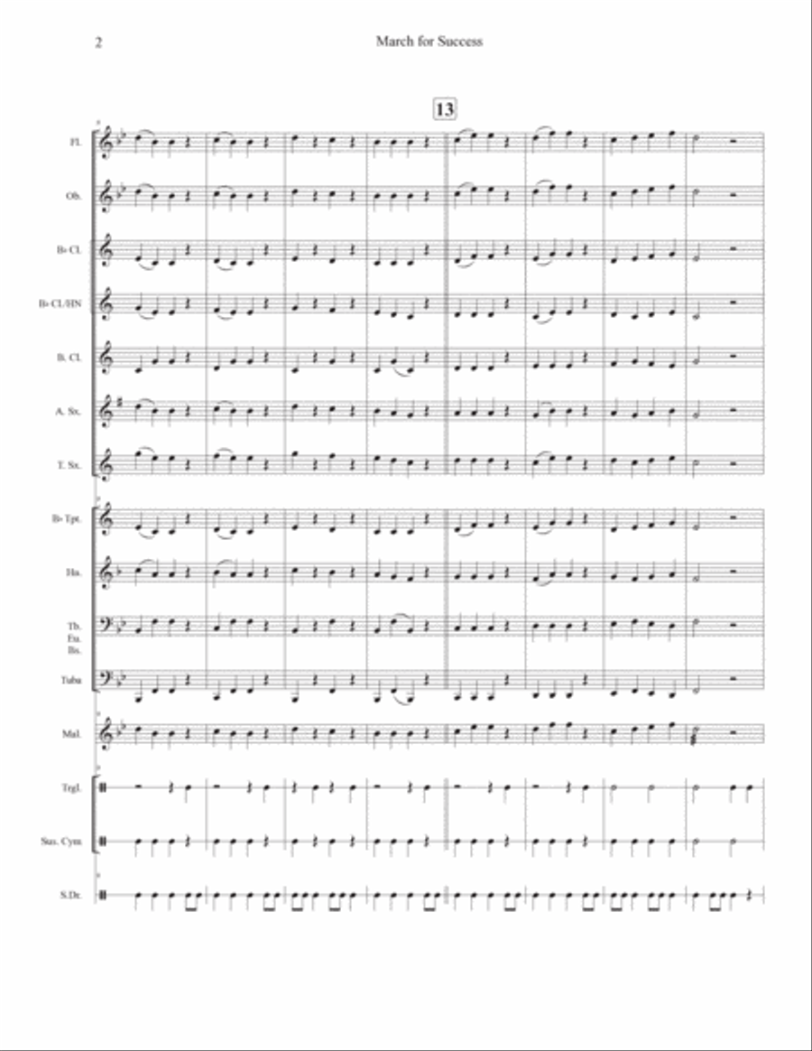 March for Success March for Success Concert Band scores gallery preview page 5