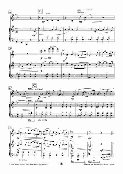 Nómade [violin + piano]