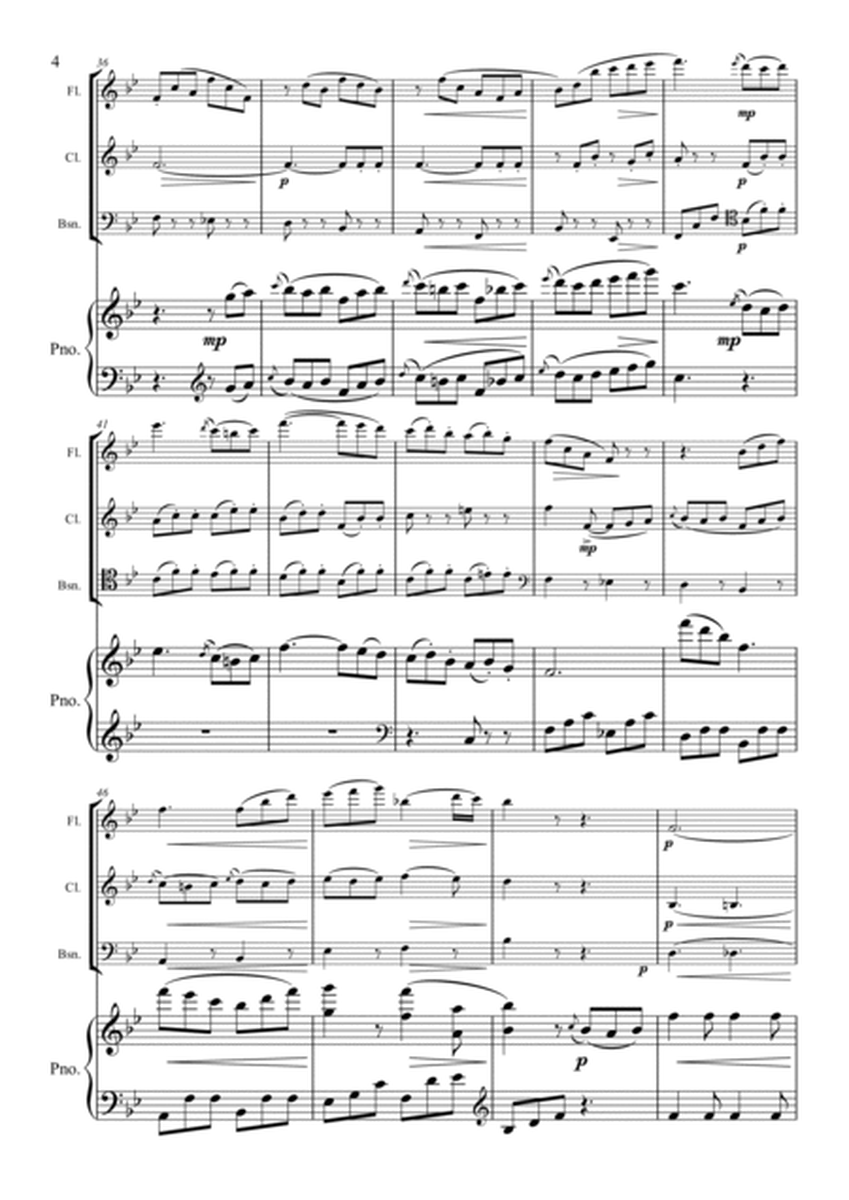 Beethoven - Rondo Op.49 - Flute, Clarinet, Bassoon Piano, Piano Quartet