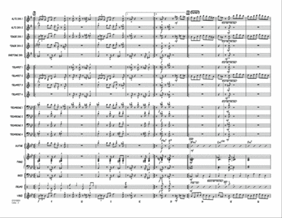 Celia - Conductor Score (Full Score) Jazz Ensemble scores gallery preview page 3