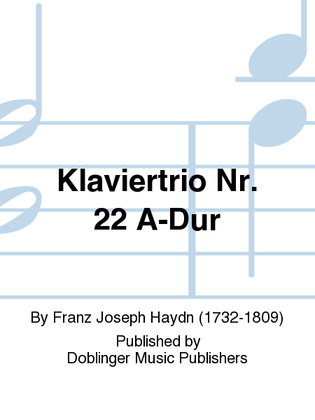 Book cover for Klaviertrio Nr. 22 A-Dur