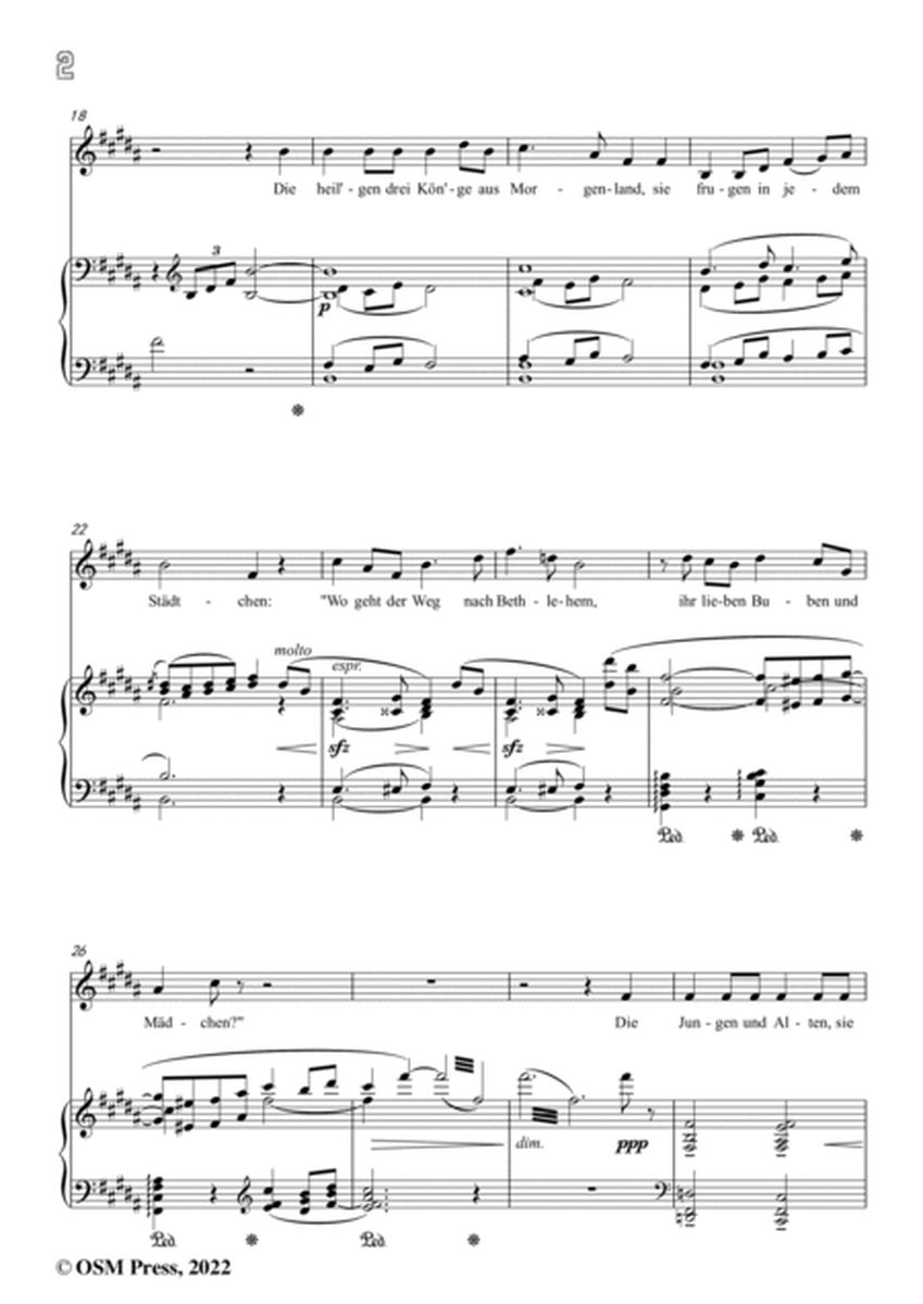 Richard Strauss-Die heiligen drei Könige aus Morgenland,in B Major image number null