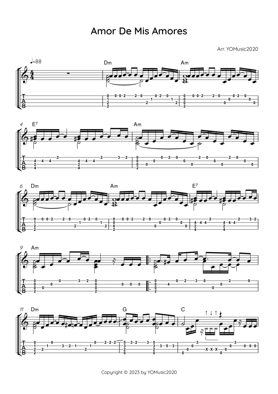 Que nadie sepa mi sufrir Ukulele scores gallery preview page 1