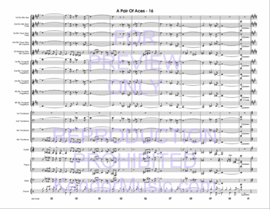 Pair Of Aces, A (Full Score) Jazz Ensemble scores gallery preview page 17