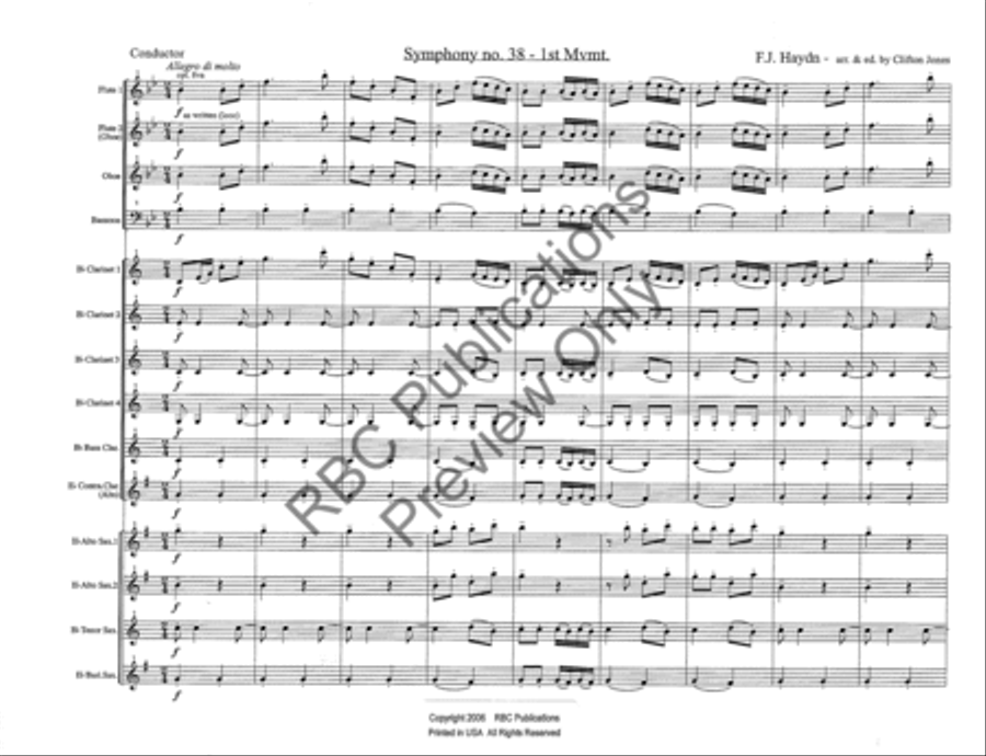 Symphony #38 Mvt 1 (Score) Score scores gallery preview page 4