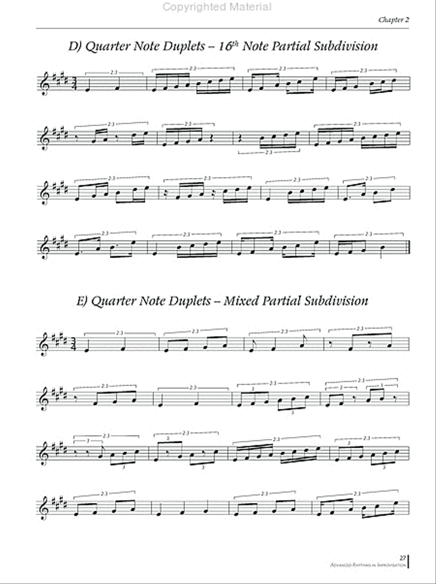 Advanced Rhythms in Improvisation Collection / Songbook scores gallery preview page 5