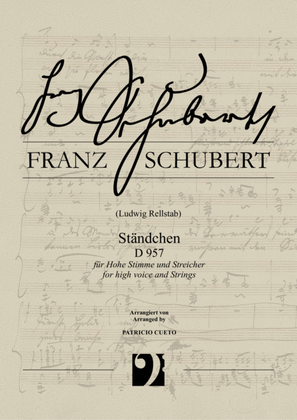 Book cover for Ständchen (Serenade) D 957 (Franz Schubert) arranged for High voice and Strings