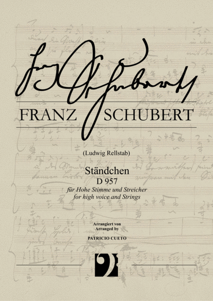 Ständchen (Serenade) D 957 (Franz Schubert) arranged for High voice and Strings image number null