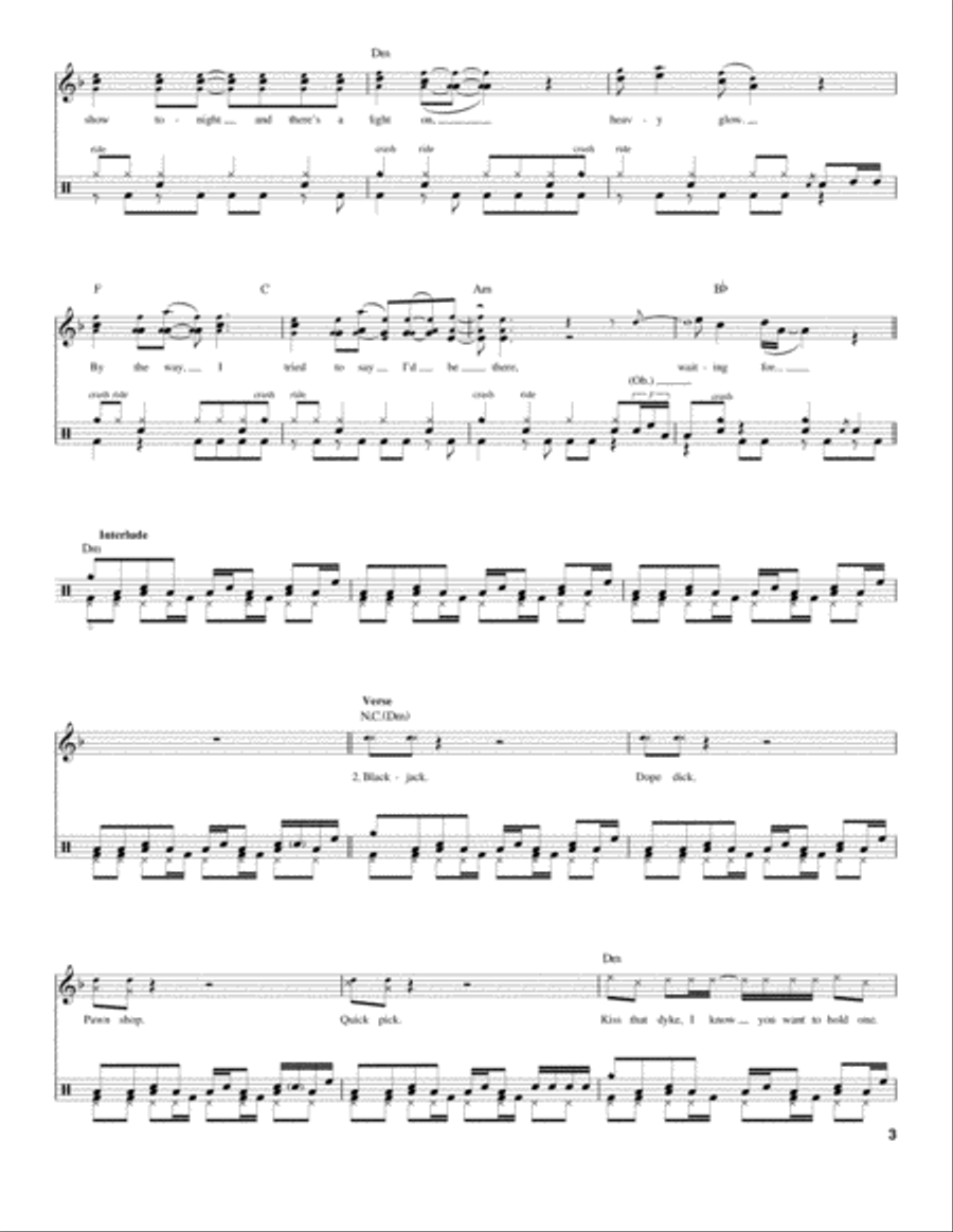 By The Way Drum Set scores gallery preview page 3