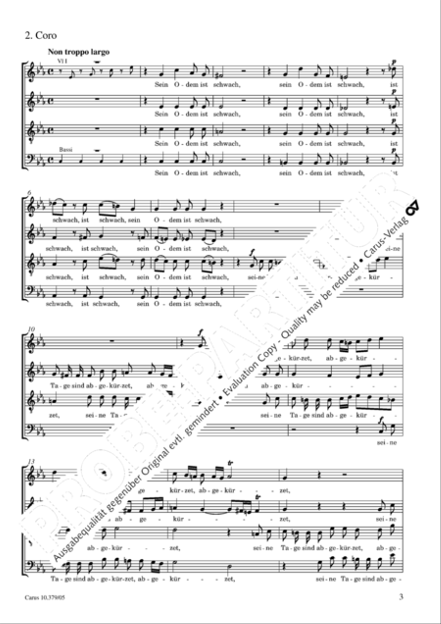 Der Tod Jesu 4-Part scores gallery preview page 4
