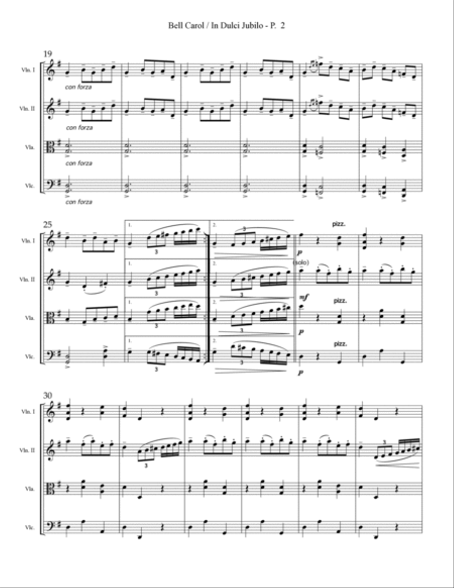 Christmas Album for String Quartet String Quartet scores gallery preview page 3