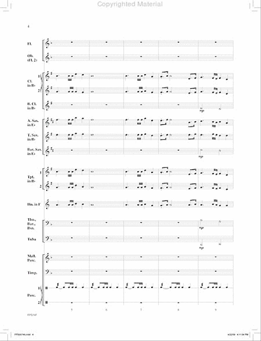 March of the Machines Concert Band scores gallery preview page 5