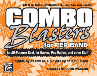 Book cover for Combo Blasters for Pep Band - Part IV (Tenor Sax, Baritone)