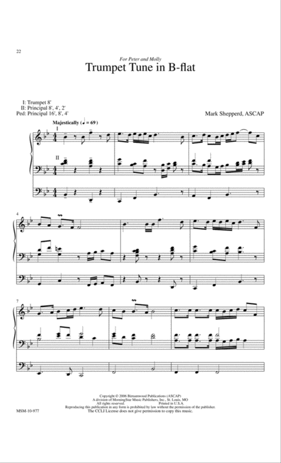 Trumpet Tunes for Organ Trumpet Tunes for Organ Trumpet Solo scores gallery preview page 9