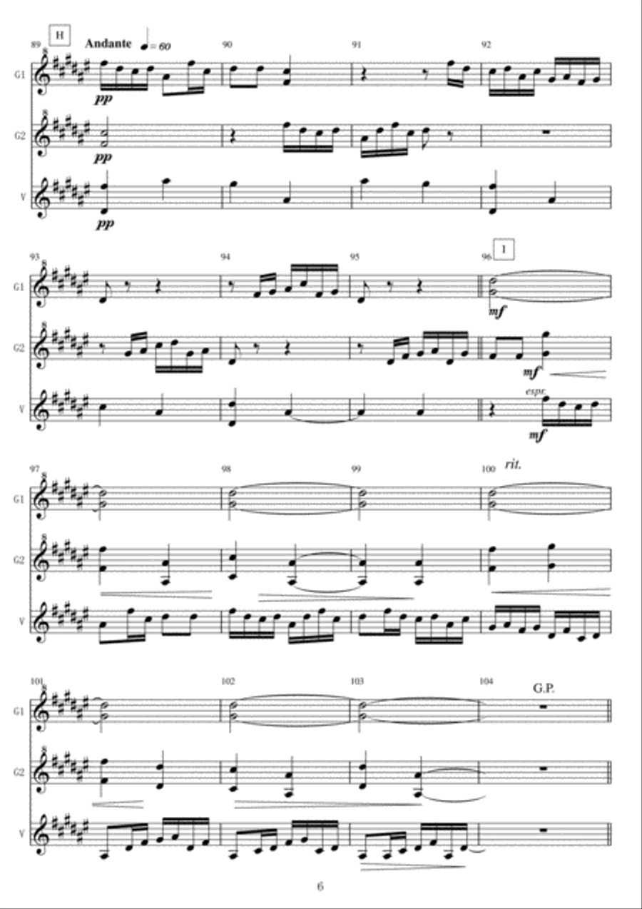 <Mallet Trio> Laideronnette,impératrice des pagodes from Ma Mère l'Oye Percussion Ensemble scores gallery preview page 6