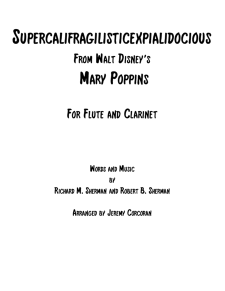 Supercalifragilisticexpialidocious from Walt Disney's MARY POPPINS image number null