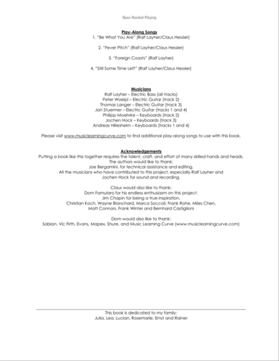 Open-Handed Playing, Volume 1 Drum Set scores gallery preview page 12