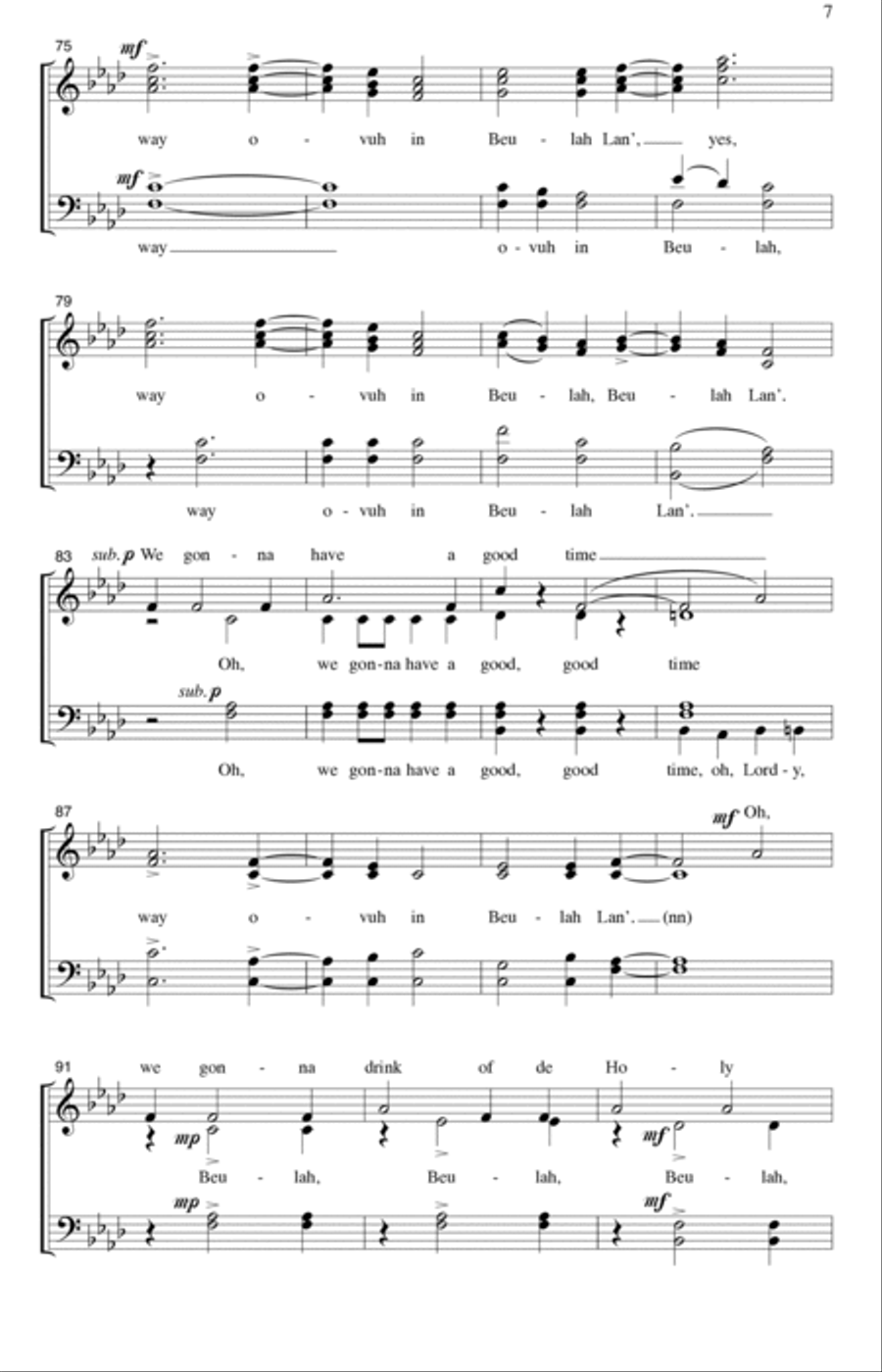 Way Over In Beulah Lan' Divisi scores gallery preview page 5