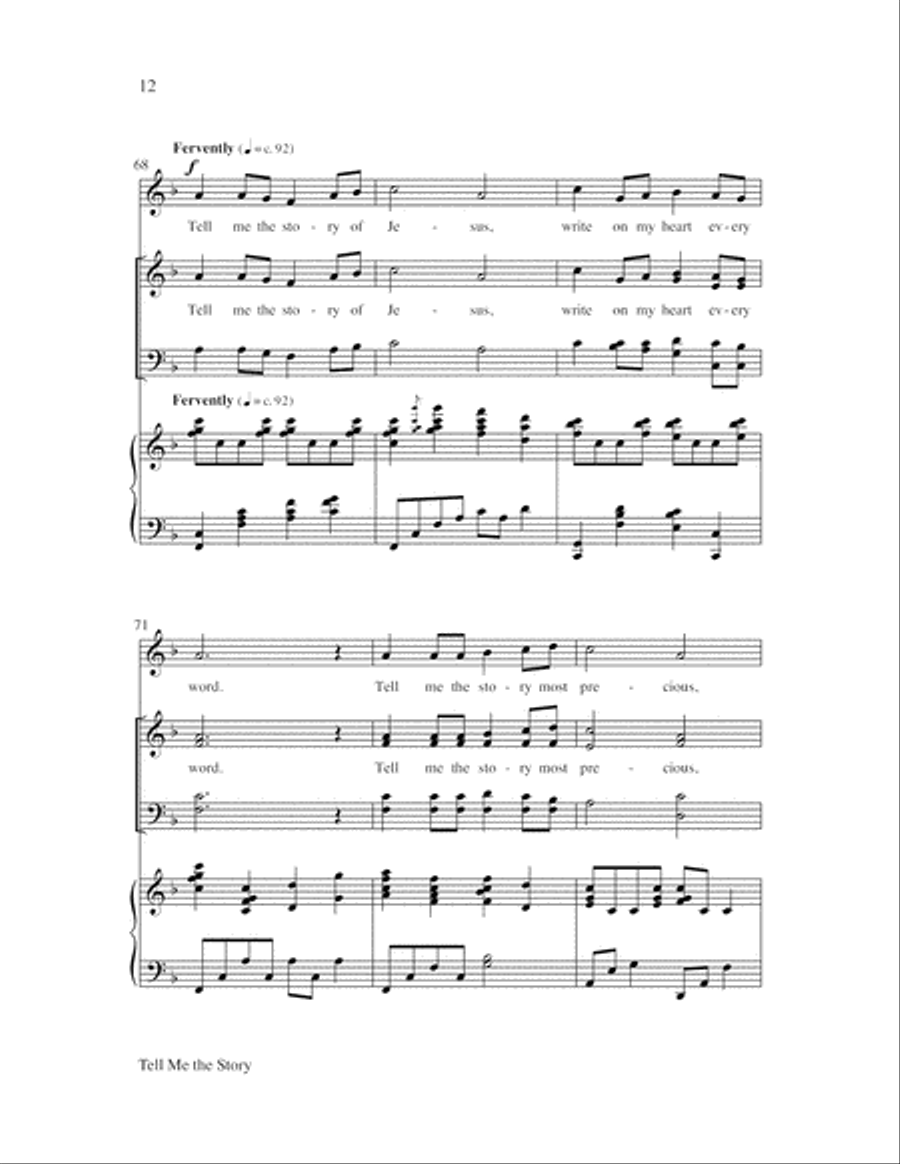 Tell Me the Story Tell Me the Story 4-Part scores gallery preview page 12