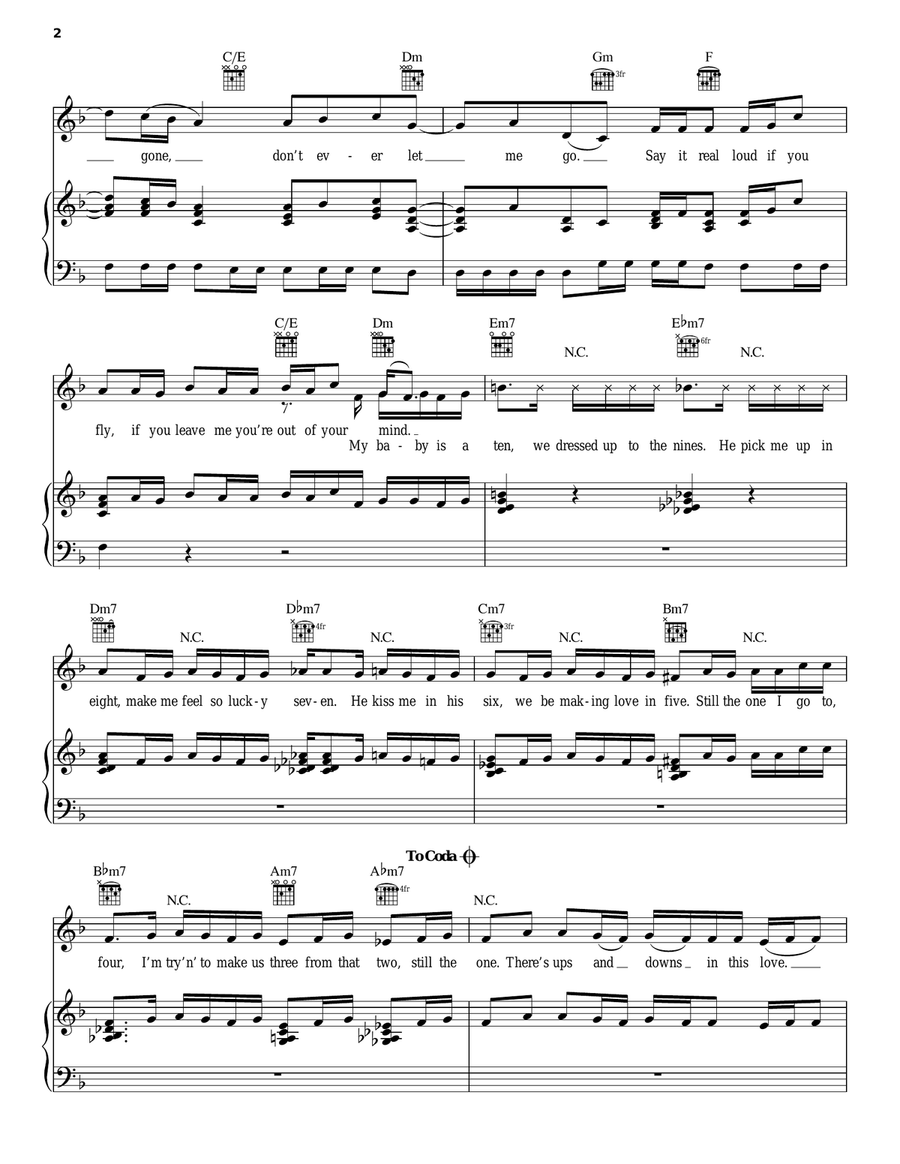 Countdown Piano, Vocal, Guitar scores gallery preview page 2
