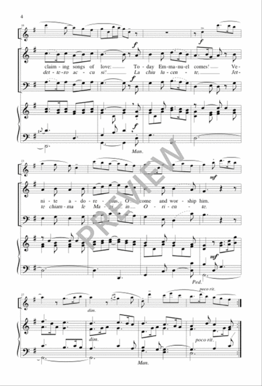 Italian Piper's Carol Italian Piper's Carol 2-Part scores gallery preview page 4