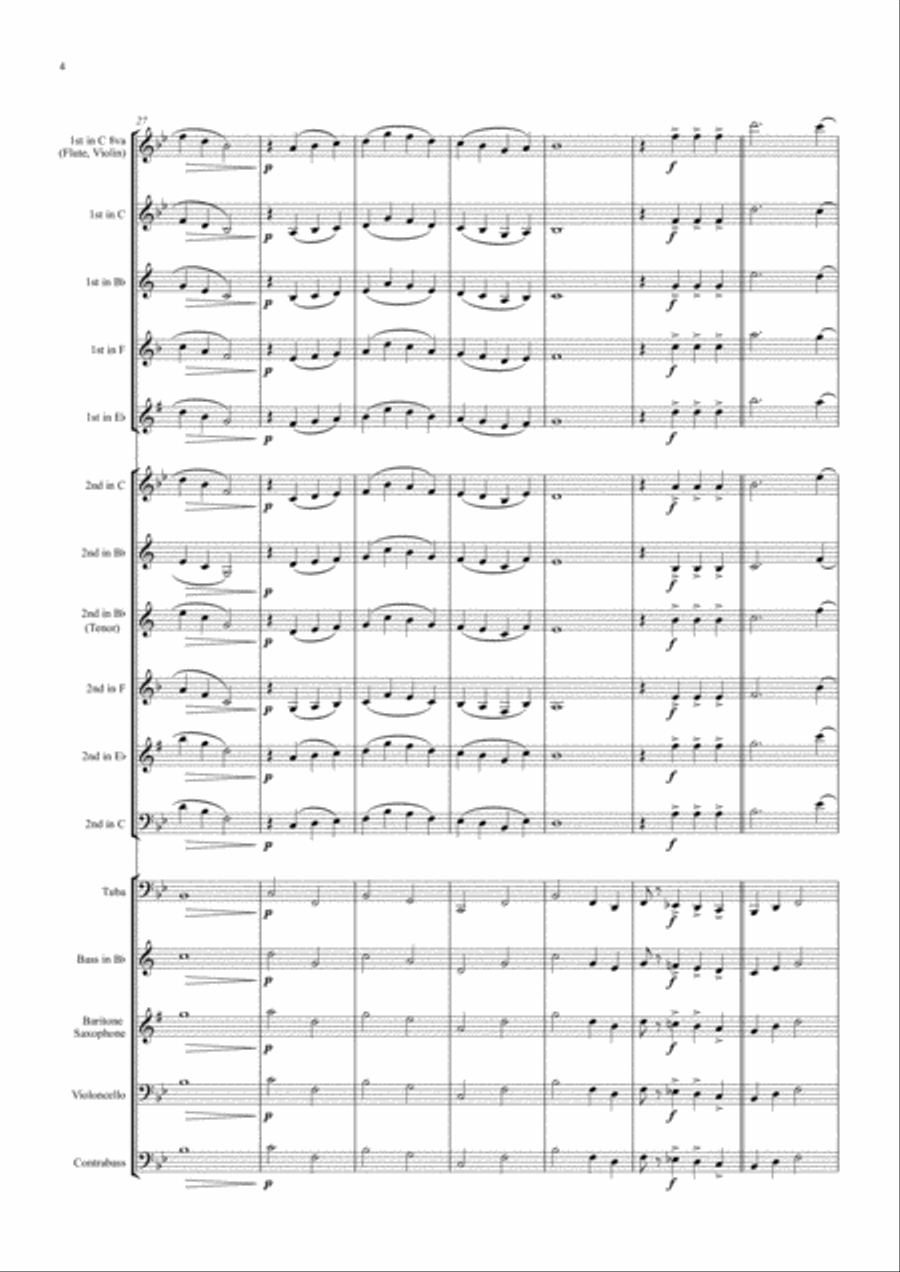 Danny Boy - Londonderry Air - School Band School and Community scores gallery preview page 4