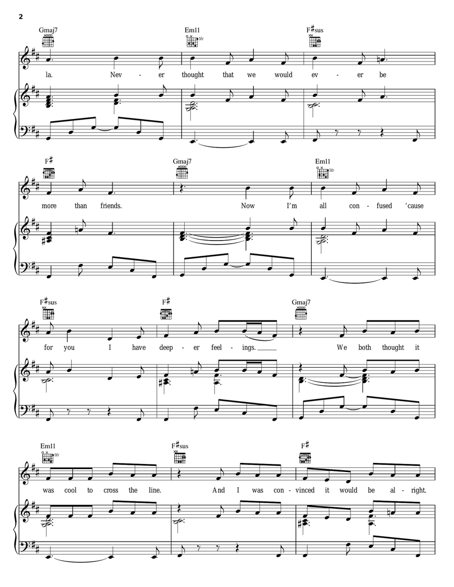 Halfcrazy Halfcrazy Piano, Vocal, Guitar scores gallery preview page 2