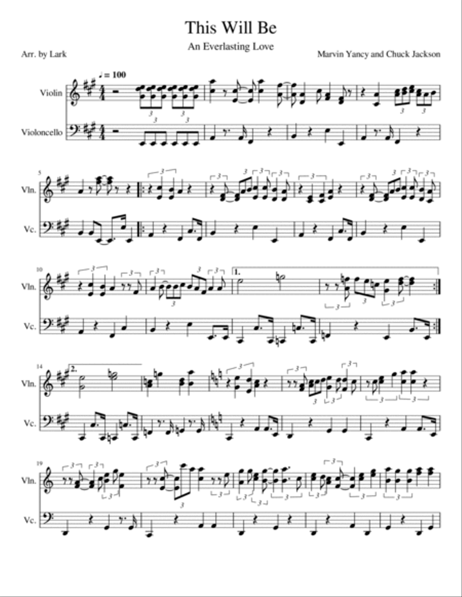 This Will Be String Duet scores gallery preview page 1