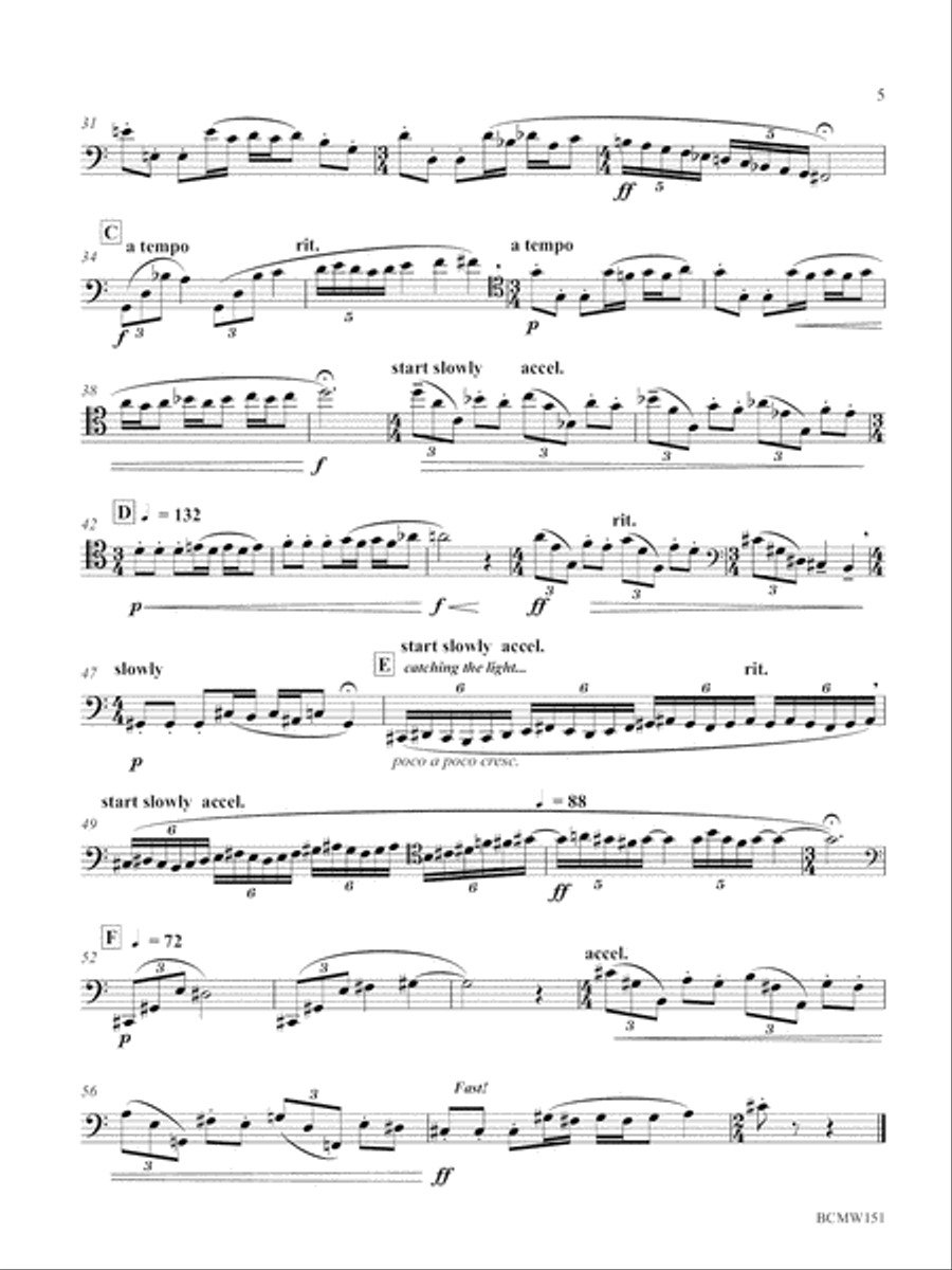Colored Stones Bassoon Solo scores gallery preview page 9
