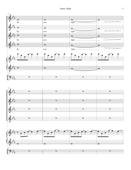 Starry Night - Full Score and Parts image number null