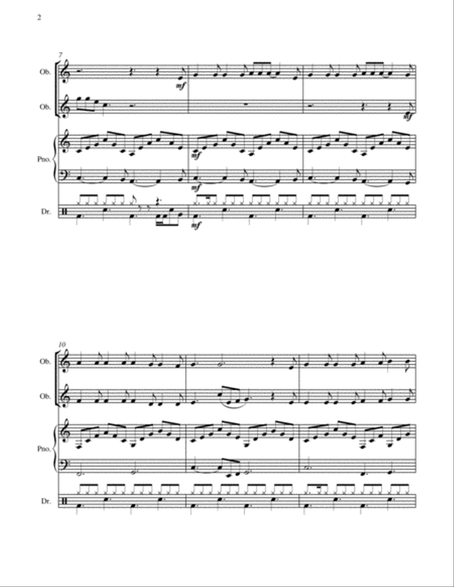 Hallelujah Woodwind Duet scores gallery preview page 5