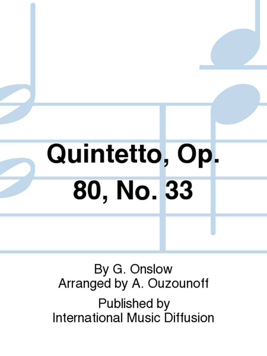 Quintetto, Op. 80, No. 33 image number null