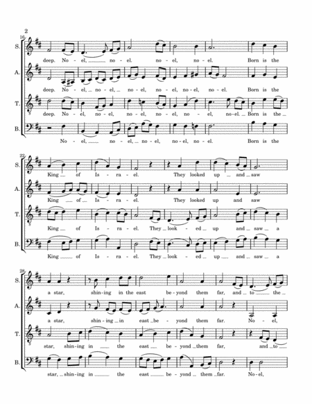 The First Noel - SATB a cappella image number null
