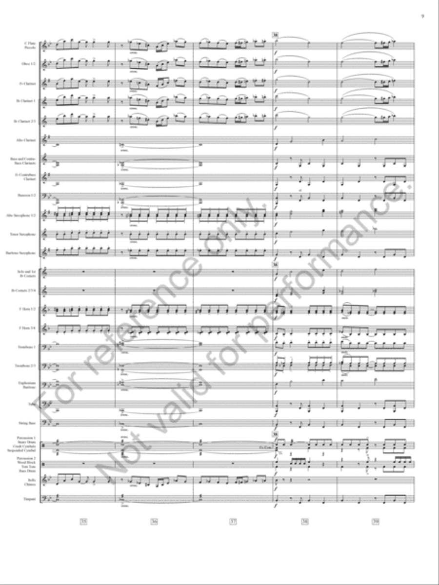 Emperata Overture Concert Band scores gallery preview page 10