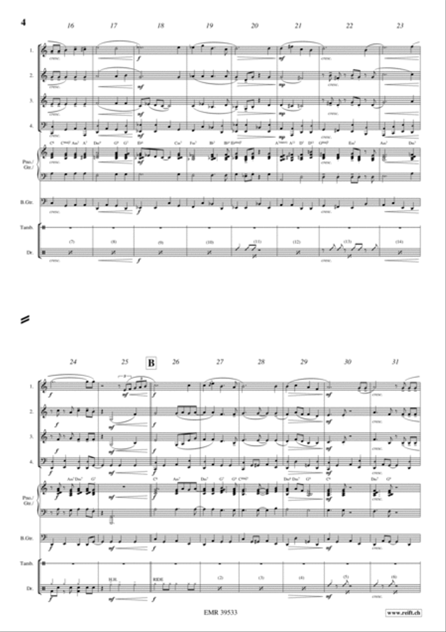 Long Ago And Far Away Woodwind Quartet scores gallery preview page 3