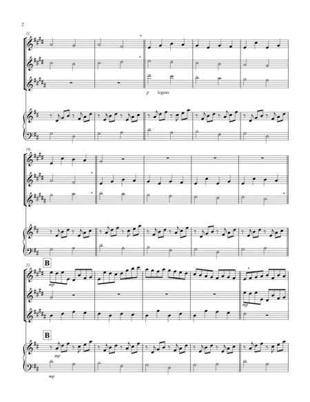 Canon in D (Pachelbel) (D) (Saxophone Trio - 1 Sop, 1 Tenor, 1 Bari), Keyboard)
