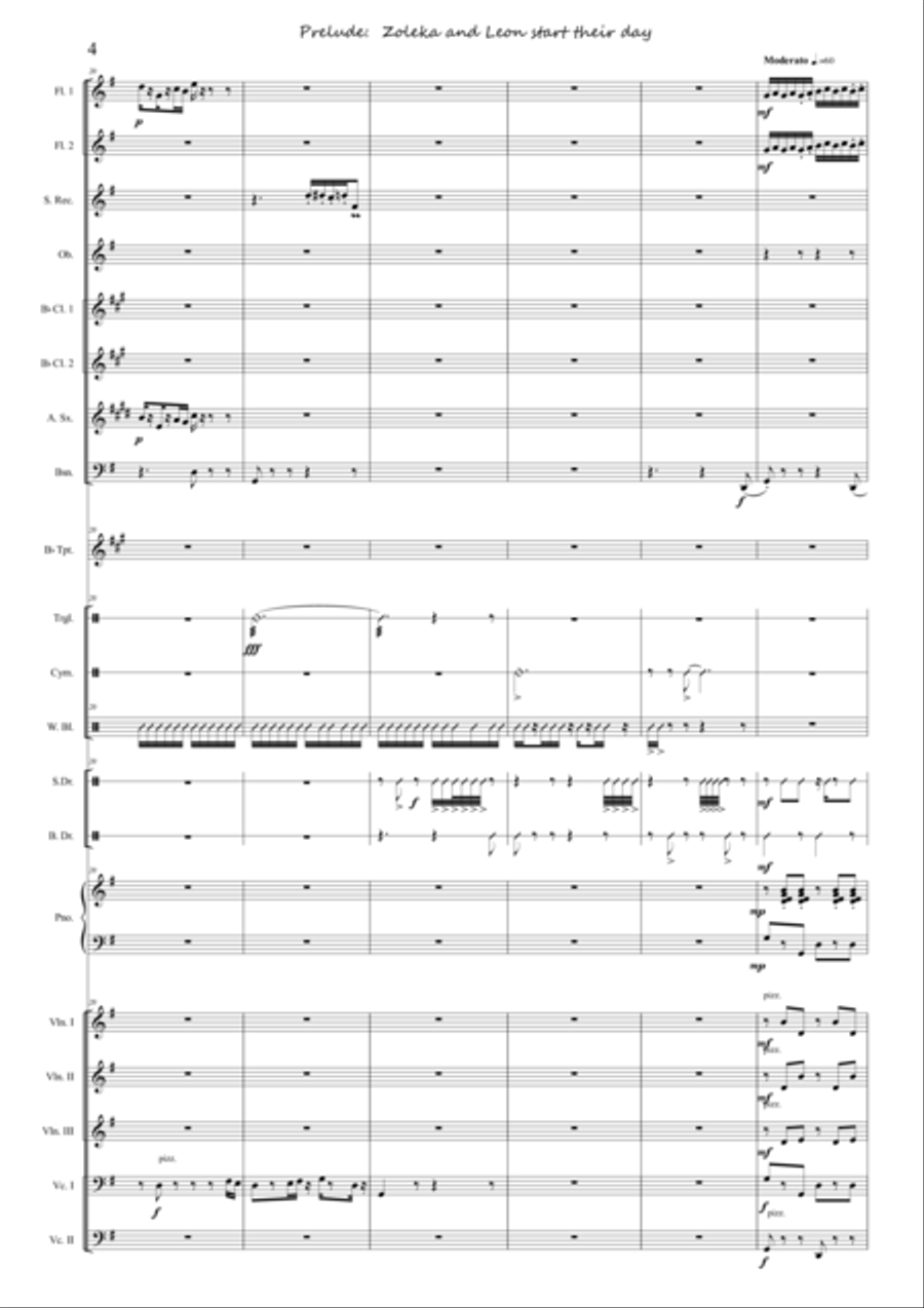 Suite, Sweet Cape Town - 1 Prelude Zoleka and Leon start their day Jazz Ensemble scores gallery preview page 4